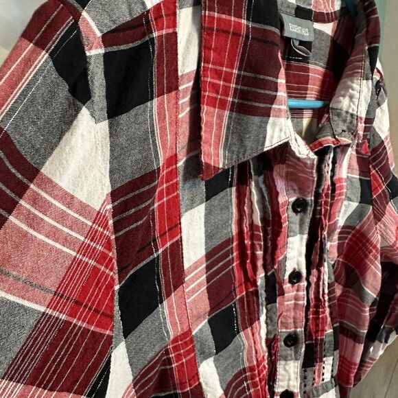 Essentials Womens Plus Sized‎ Plaid Button Down 18/20w 2x - Picture 5 of 6